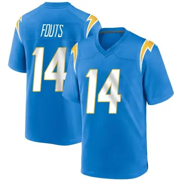Nike Dan Fouts Youth Game Los Angeles Chargers Blue Powder Alternate Jersey