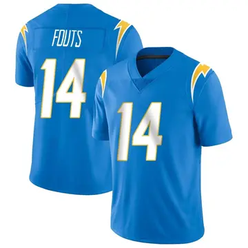 Nike Dan Fouts Youth Limited Los Angeles Chargers Blue Powder Vapor Untouchable Alternate Jersey