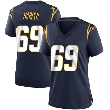 Nike Darius Harper Women's Game Los Angeles Chargers Navy Team Color Jersey