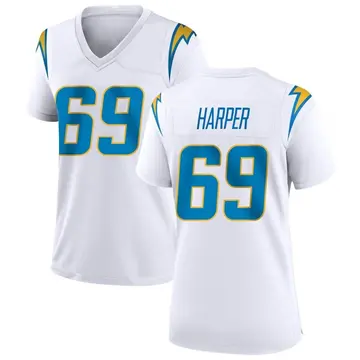 Nike Darius Harper Women's Game Los Angeles Chargers White Jersey
