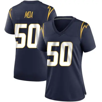 Nike David Moa Women's Game Los Angeles Chargers Navy Team Color Jersey