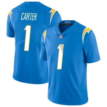 Nike DeAndre Carter Men's Limited Los Angeles Chargers Blue Powder Vapor Untouchable Alternate Jersey