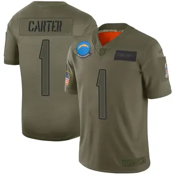 Nike DeAndre Carter Men's Limited Los Angeles Chargers Camo 2019 Salute to Service Jersey