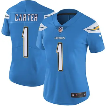 Nike DeAndre Carter Women's Limited Los Angeles Chargers Blue Powder Vapor Untouchable Alternate Jersey