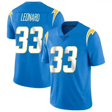 Nike Deane Leonard Men's Limited Los Angeles Chargers Blue Powder Vapor Untouchable Alternate Jersey
