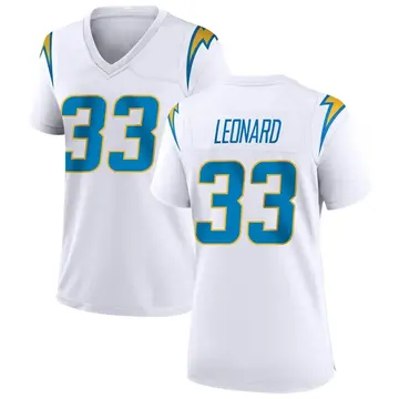 Nike Deane Leonard Women's Game Los Angeles Chargers White Jersey