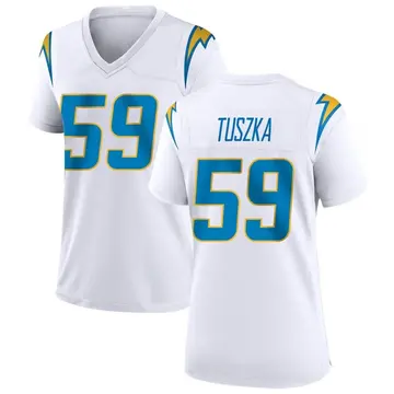 Nike Derrek Tuszka Women's Game Los Angeles Chargers White Jersey
