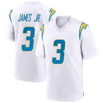 Nike Derwin James Jr. Men's Game Los Angeles Chargers White Jersey