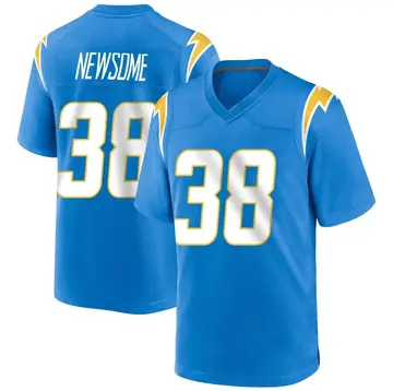 Nike Detrez Newsome Youth Game Los Angeles Chargers Blue Powder Alternate Jersey