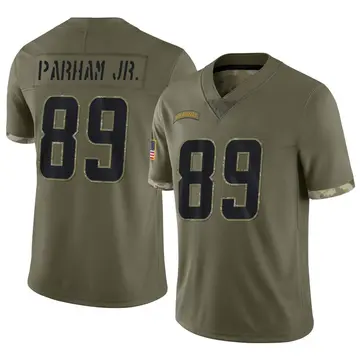 Nike Donald Parham Jr. Youth Limited Los Angeles Chargers Olive 2022 Salute To Service Jersey