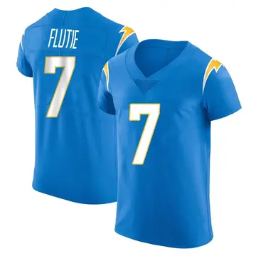 Nike Doug Flutie Men's Elite Los Angeles Chargers Blue Alternate Vapor Untouchable Jersey