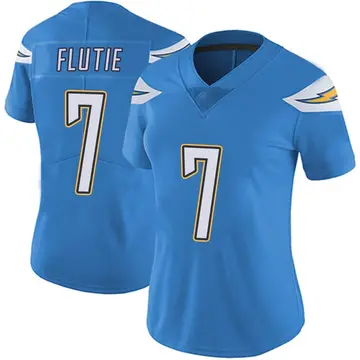 Nike Doug Flutie Women's Limited Los Angeles Chargers Blue Powder Vapor Untouchable Alternate Jersey