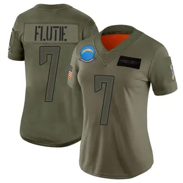 Nike Doug Flutie Women's Limited Los Angeles Chargers Camo 2019 Salute to Service Jersey
