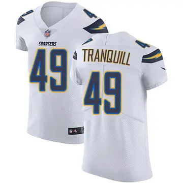 Nike Drue Tranquill Men's Elite Los Angeles Chargers White Vapor Untouchable Jersey