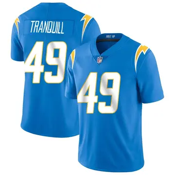 Nike Drue Tranquill Youth Limited Los Angeles Chargers Blue Powder Vapor Untouchable Alternate Jersey