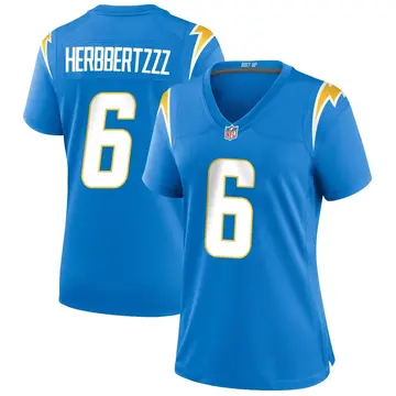 Nike Dustin Hopkins Women's Game Los Angeles Chargers Blue Powder Alternate Jersey