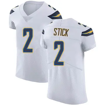 Nike Easton Stick Men's Elite Los Angeles Chargers White Vapor Untouchable Jersey