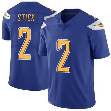 Nike Easton Stick Men's Limited Los Angeles Chargers Royal Color Rush Vapor Untouchable Jersey