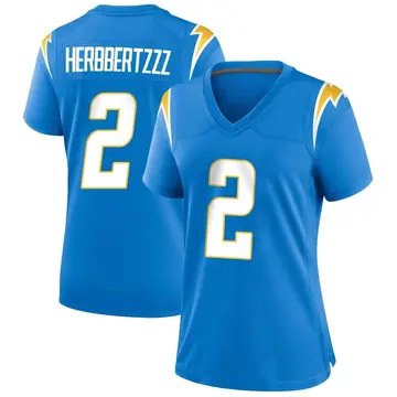 Nike Easton Stick Women's Game Los Angeles Chargers Blue Powder Alternate Jersey