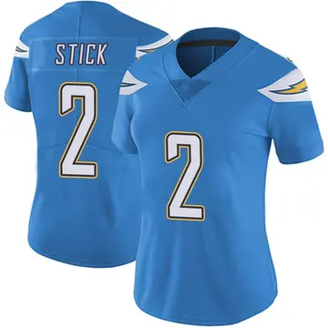 Nike Easton Stick Women's Limited Los Angeles Chargers Blue Powder Vapor Untouchable Alternate Jersey