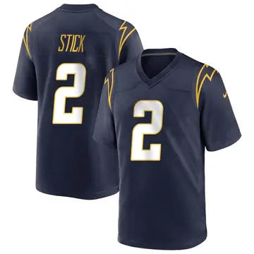 Nike Easton Stick Youth Game Los Angeles Chargers Navy Team Color Jersey