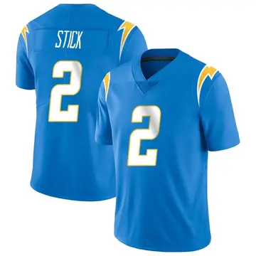 Nike Easton Stick Youth Limited Los Angeles Chargers Blue Powder Vapor Untouchable Alternate Jersey