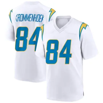 Nike Erik Krommenhoek Youth Game Los Angeles Chargers White Jersey