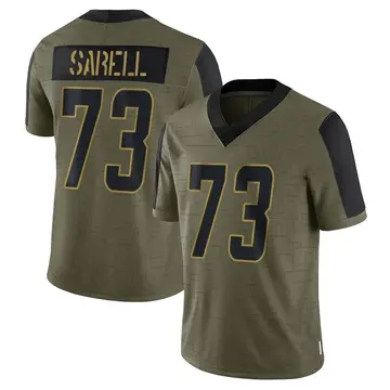 Nike Foster Sarell Men's Limited Los Angeles Chargers Olive 2021 Salute To Service Jersey