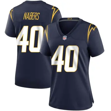 Nike Gabe Nabers Women's Game Los Angeles Chargers Navy Team Color Jersey