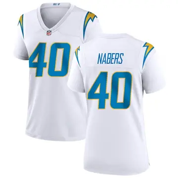 Nike Gabe Nabers Women's Game Los Angeles Chargers White Jersey