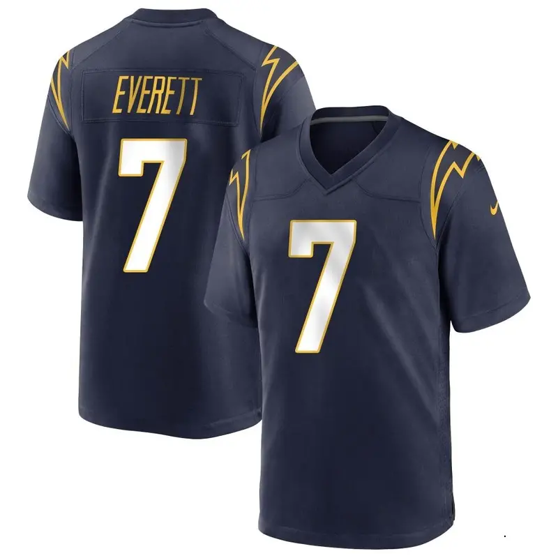 Nike Gerald Everett Men's Game Los Angeles Chargers Navy Team Color Jersey