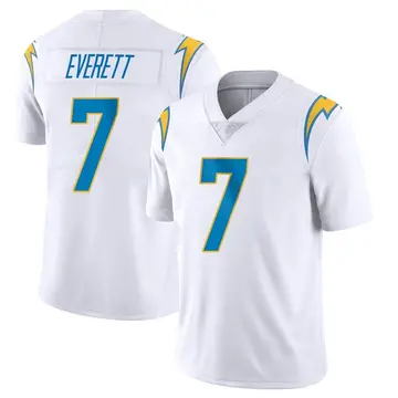 Nike Gerald Everett Men's Limited Los Angeles Chargers White Vapor Untouchable Jersey