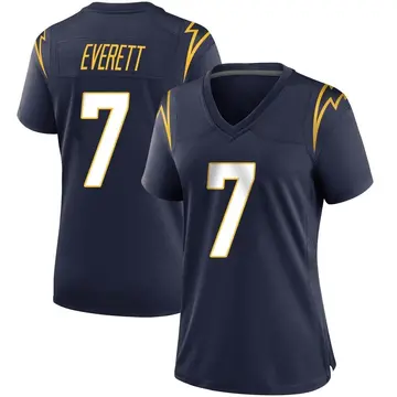 Nike Gerald Everett Women's Game Los Angeles Chargers Navy Team Color Jersey