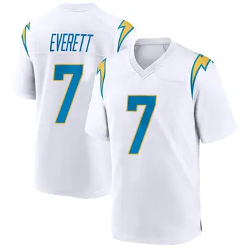 Nike Gerald Everett Youth Game Los Angeles Chargers White Jersey