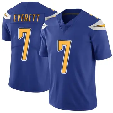 Nike Gerald Everett Youth Limited Los Angeles Chargers Royal Color Rush Vapor Untouchable Jersey