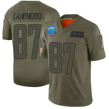 Nike Hunter Kampmoyer Men's Limited Los Angeles Chargers Camo 2019 Salute to Service Jersey
