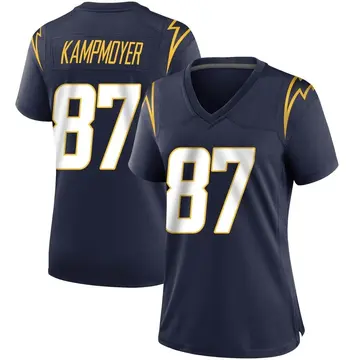Nike Hunter Kampmoyer Women's Game Los Angeles Chargers Navy Team Color Jersey