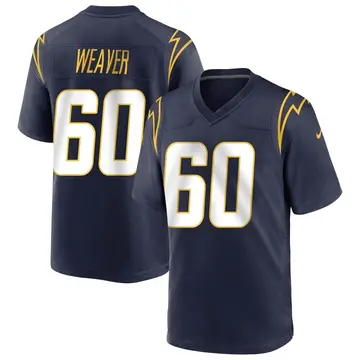 Nike Isaac Weaver Men's Game Los Angeles Chargers Navy Team Color Jersey