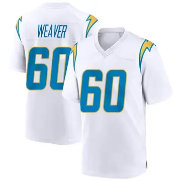 Nike Isaac Weaver Men's Game Los Angeles Chargers White Jersey