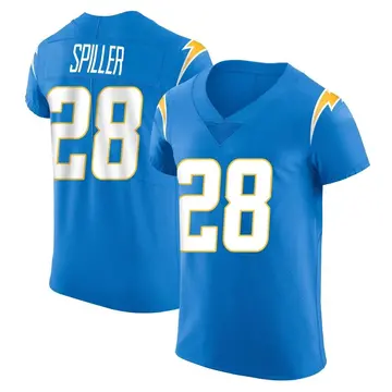 Nike Isaiah Spiller Men's Elite Los Angeles Chargers Blue Alternate Vapor Untouchable Jersey