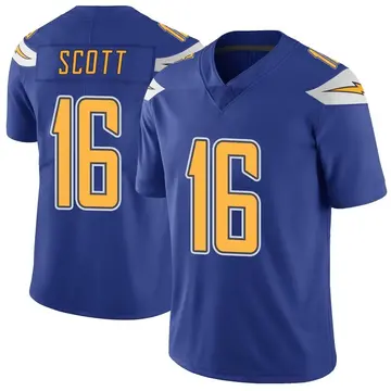 Nike JK Scott Youth Limited Los Angeles Chargers Royal Color Rush Vapor Untouchable Jersey