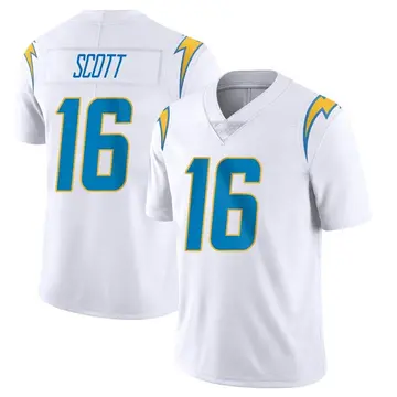 Nike JK Scott Youth Limited Los Angeles Chargers White Vapor Untouchable Jersey