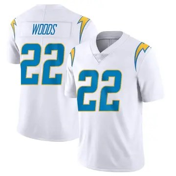 Nike JT Woods Youth Limited Los Angeles Chargers White Vapor Untouchable Jersey