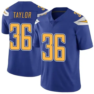 Nike Ja'Sir Taylor Men's Limited Los Angeles Chargers Royal Color Rush Vapor Untouchable Jersey