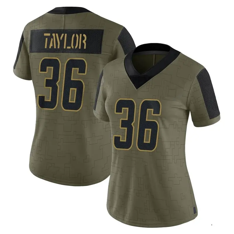 Nike Ja'Sir Taylor Women's Limited Los Angeles Chargers Olive 2021 Salute To Service Jersey