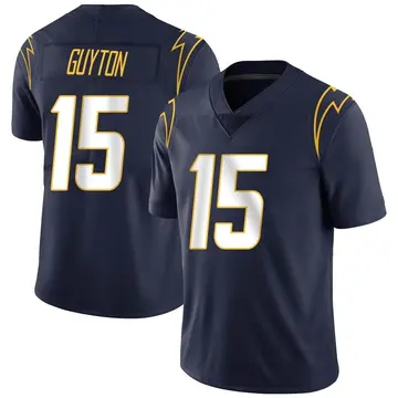 Nike Jalen Guyton Men's Limited Los Angeles Chargers Navy Team Color Vapor Untouchable Jersey