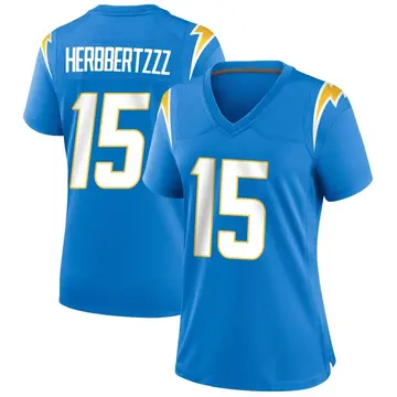 Nike Jalen Guyton Women's Game Los Angeles Chargers Blue Powder Alternate Jersey