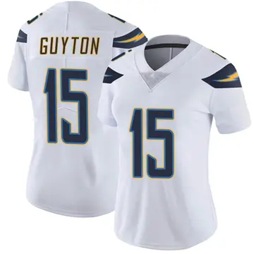Nike Jalen Guyton Women's Limited Los Angeles Chargers White Vapor Untouchable Jersey