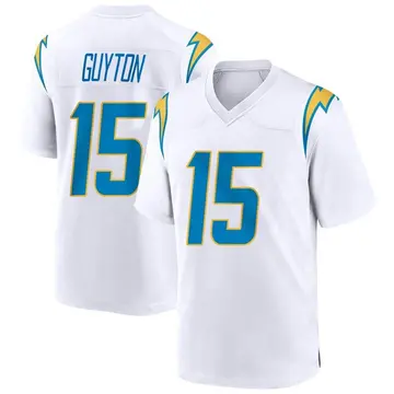 Nike Jalen Guyton Youth Game Los Angeles Chargers White Jersey