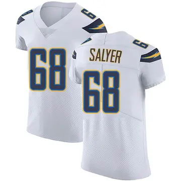 Nike Jamaree Salyer Men's Elite Los Angeles Chargers White Vapor Untouchable Jersey